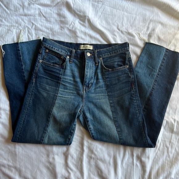 👖Madewell SOLD OUT Cruiser Straight Crop Jeans: Two-Tone Edition size  27 - Picture 3 of 9
